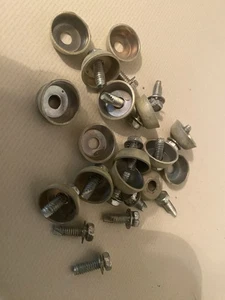 Set Of 16 Vintage SLINGERLAND Mounting Screws & Washers For CHROME SNARE DRUM ! - Picture 1 of 1
