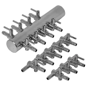 Stainless Steel Manifold for Air Pump Aquarium Fish Tank or Pond Aeration Stone - Picture 1 of 11