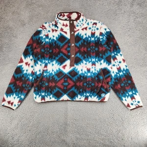 Sudadera polar Ariat Real Berber frontal a presión para mujer talla XL bolsillo azteca - Imagen 1 de 8