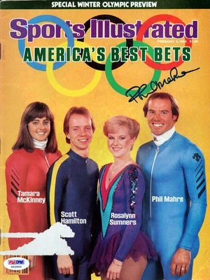 Phil Mahre Autographed Signed Sports Illustrated Magazine Olympics PSA/DNA - Image 1 of 2
