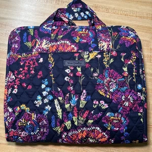 Vera Bradley Midnight Wildflowers Hanging Toiletry Cosmetic Bag - Picture 1 of 12