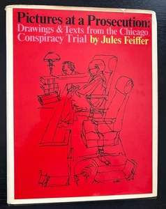 PICTURES AT A PROSECUTION - JULES FEIFFER - 1ST ED. - 1971 - DJ UNCLIPPED. - Picture 1 of 21