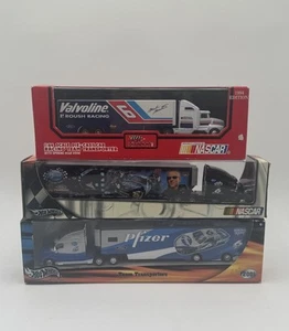 Mark Martin Diecast Team Transporter Lot Of 3 Hot Wheels Racing Champions NASCAR - Picture 1 of 10