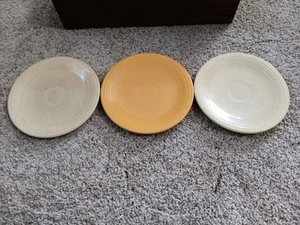 Fiesta Ware Homer Laughlin Co. Dessert/Bread Plates Yellow 6 1/8" GUC - Picture 1 of 9