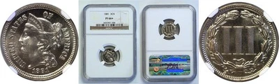 1881 Nickel Three Cent. -  NGC PF-66+ - Image 1 of 3