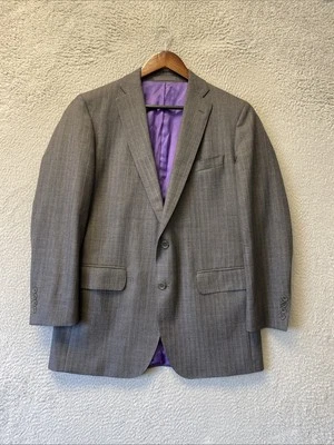 Tom James Blazer Mens 40R Gray Wool Corporate Image Sport Coat Jacket /135-17 - Image 1 of 4