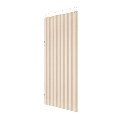 Uimoso Accordion Door with Blackout Fabric and Magnetic Closure, 47 x 78 Inches - Image 1 of 4