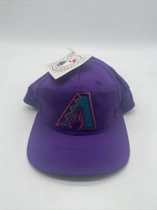 VTG NWT Arizona Diamondbacks Snapback Hat Cap Purple A Logo Outdoor Baseball MLB - Picture 1 of 3