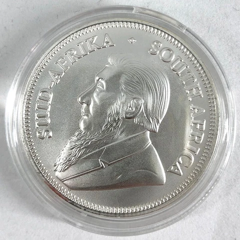 1oz Silver Bullion Coin South African Krugerrand 2022 Cover