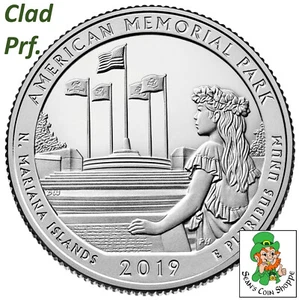2019 S Clad Proof American Memorial ATB Quarter 25C Gem Deep Cameo San Francisco - Picture 1 of 4