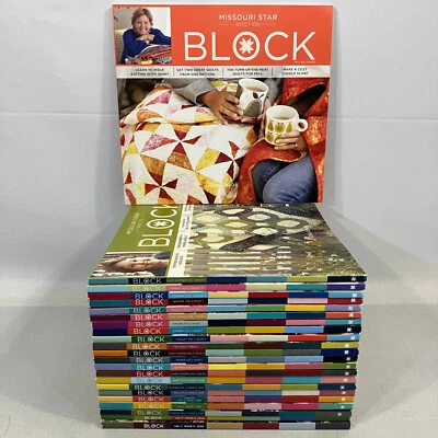 23 Missouri Star Quilt Co TPB Block Various Quarterly Issues Magazine Lot VGC - Image 1 of 4