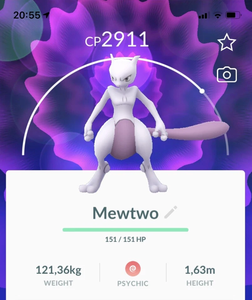 Mewtwo Pokemon Gen1 Go Lv25 Pokémon Not Shiny PVP Master League Read Desc - Image 1 of 1
