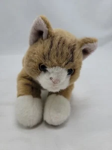 The Bearington Collection Lil Tabby Cat Plush Stuffed Toy Laying 9 Inch 2010 - Picture 1 of 22