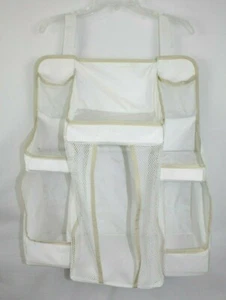 Diaper Caddy Nursery Organizer Storage Hanging Bin Diaper Stacker Baby White  - Picture 1 of 3