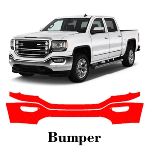 Front bumper PreCut PPF Paint Protection Film For GMC Sierra 2016-2018 - Picture 1 of 6