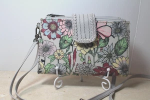 Sakroots Artist Circle Grande Smartphone Bandolera Cartera Muñequera Rubor en Flor - Imagen 1 de 8