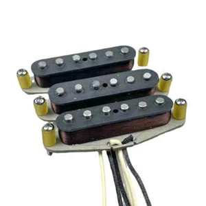 '57/'62 SSS single coil pickups Alnico 5 copper wire harness pickups Handmade - Picture 1 of 19