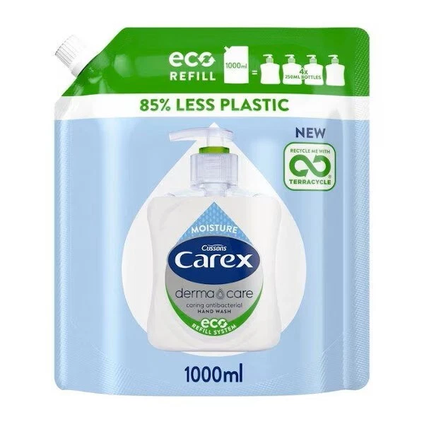1L Carex  Antibacterial Moisture Handwash Refill , Liquid Hand Soap Free P&P - Image 1 of 1