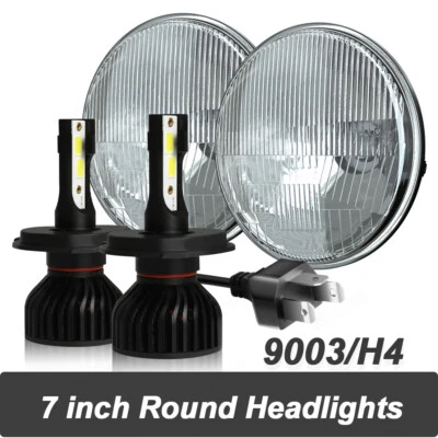 Faro LED redondo de 7 pulgadas haz alto-bajo para camioneta Chevrolet C10 c20 C30 Foto 1 de 4