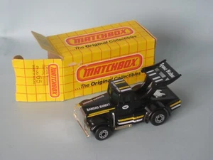 Camión Matchbox Superfast 65 Bandag Bandit negro Kenworth EE. UU. 75 mm en caja Macao - Imagen 1 de 3