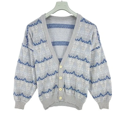 Cosby Vintage Retro 90s Grau Strickjacke Pullover Größe XL - Bild 1 von 4