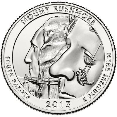 United States | 1/4 Dollar Coin | George Washington | Mount Rushmore | 2013 - Image 1 of 2