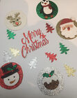 14 piece christmas glitter cupcake toppers 