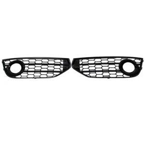 For Audi A4 Allroad B8 2010-2015 Front Bumper Fog Light Grille Honeycomb Black - Foto 1 di 9
