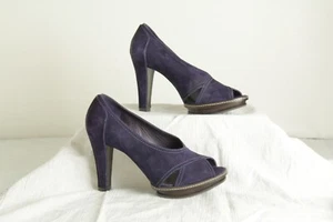 GORGEOUS THEORY PURPLE SUEDE PUMPS 7 NEW-no box - Picture 1 of 6