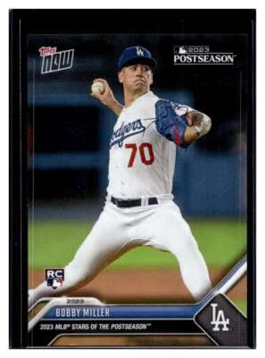 2023 Topps Now Stars of the Postseason #PS-21 Bobby Miller RC Base Card (Qty) - Image 1 of 2