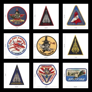 Military Air Force Aviation Morale Patch Various Designs Sew On Hook & Loop - Picture 1 of 20