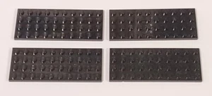 LEGO BLACK PLATE LOT / SIZE 4x10 / QTY 4x / Part #3030 / Element #303026 - Picture 1 of 4