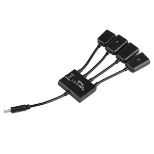 USB Type C to A Splitter Cable Charging Port Smart Phone Adapter Converter Wire - Picture 1 of 8