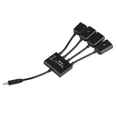 USB Type C to A Splitter Cable Charging Port Smart Phone Adapter Converter Wire - Image 1 of 4
