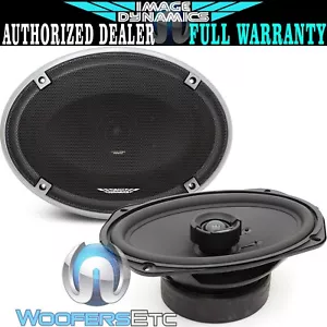 IMAGE DYNAMICS ID69 CAR 6" X 9" AUDIO 2-WAY SILK TWEETERS COAXIAL SPEAKERS NEW - Picture 1 of 6