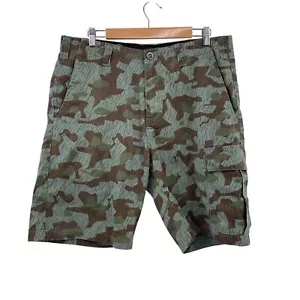Pantaloncini cargo mimetici uomo Volcom taglia 34 verde skate cotone streetwear - Foto 1 di 10