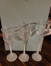 Set Of 3 Glass Votive Holders By Party Lite New with Box