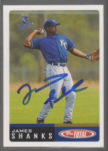 Autographed 2002 Topps Total James Shanks - Royals
