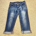 Southpole Capri jeans Women?s 9 RN 82628 Bling Studs Back Pockets