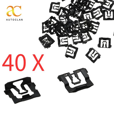 Qty.40 Windshield Window Trim Molding Clips for Lincoln Continental Mark 1965-83 - Image 1 of 4