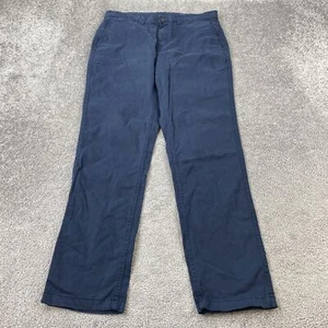 George Slim Fit Pants Men's 32x30 Blue Chino Stretch Casual - Picture 1 of 12