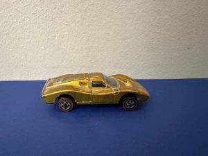 Rare 1968 Vintage Hot Wheels Redline Ford MK. IV. Gold w/ Black interior - Picture 1 of 12