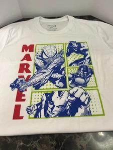 NWT Avengers Marvel Boy's Crew Neck Graphic Tee~White XXL - Picture 1 of 4