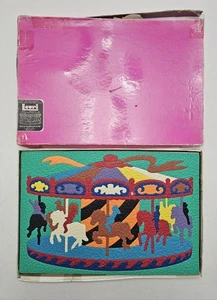 Vintage 1979 LAURI Puzzle Merry-Go-Round #2180 Foam Complete 71 pc w/ Box - Bild 1 von 6