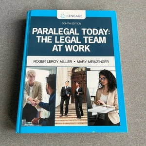 Paralegal Today: The Legal - Hardcover, by Miller Roger; Meinzinger/8th Ed - Picture 1 of 14