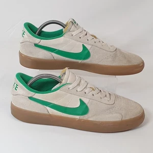 Nike SB Heritage Vulc Trainers Summit White Lucky Green UK Size 8.5 EU 43 - Picture 1 of 16