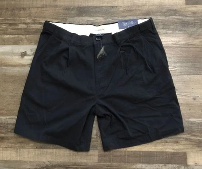 Croft & Barrow Double Pleat Casual Shorts Mens Size 40 Navy Blue New with Tags - Image 1 of 4