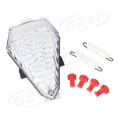 Luz trasera transparente luz de señal de giro de freno trasero para Yamaha YZF R6 2008 2009 2010 Foto 1 de 4