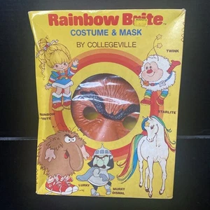 Super Rare Rainbow Brite Lurky Halloween Costume And Mask Collegeville 1983 WOW - Picture 1 of 13