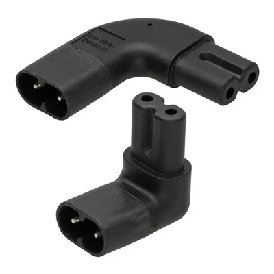 Figur 8 C7 Rechtwinklig Adapter Vertikal / Horizontale Stecker zu Buchse 2.5 A - Bild 1 von 4